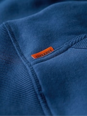 Superdry Blue Sapphire Night Essential Logo Zip-Up Hoodie - Image 2 of 4