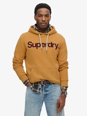 Superdry Tumeric Tan Core Logo Classic Hoodie - Image 1 of 5