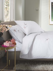 The Lyndon Company Teal Cherry Blossom Duvet Cover and Pillowcase Set - Image 4 of 7