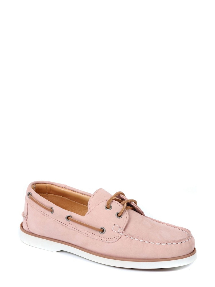 Jones Bootmaker Green Patrizia Leather Boat Shoes - Image 2 of 5