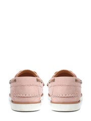 Jones Bootmaker Green Patrizia Leather Boat Shoes - Image 3 of 5