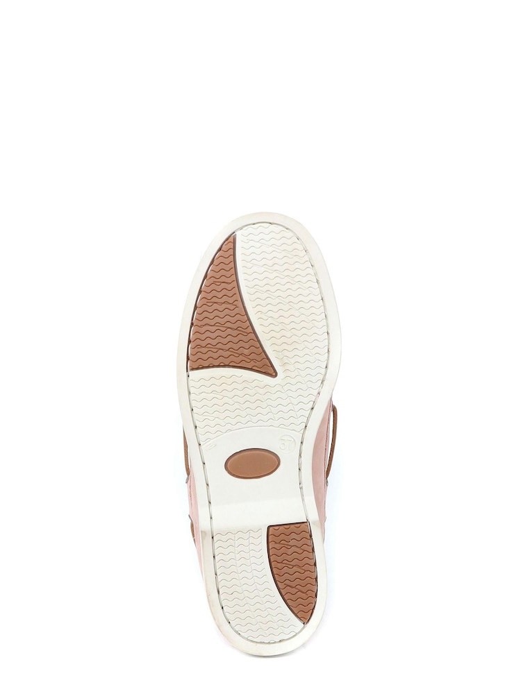 Jones Bootmaker Green Patrizia Leather Boat Shoes - Image 5 of 5