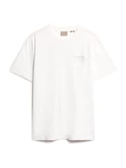 Superdry Off White Loose 100% Cotton Core Logo City T-Shirt - Image 4 of 6