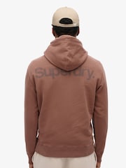 Superdry Nutmeg Spice 100% Cotton Core Logo City Hoodie - Image 2 of 6