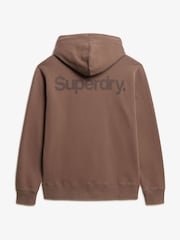 Superdry Nutmeg Spice 100% Cotton Core Logo City Hoodie - Image 6 of 6