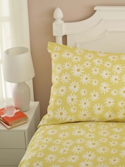 Deyongs Yellow Lazy Daisy Duvet Cover and Pillowcase Set - Image 4 of 4