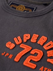 Superdry Black 100% Cotton Vintage Athletic Chest Short Sleeve T-Shirt - Image 5 of 6