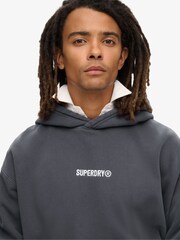 Slonovinasta - Superdry kapucar z grafiko mikro loga  - Slika 3 iz 5