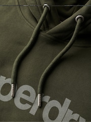Superdry Army Khaki 100% Cotton Core Logo City Hoodie - Image 6 of 6
