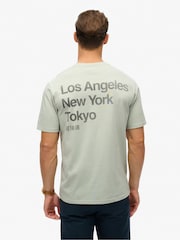 Superdry Grey Loose 100% Cotton Core Logo City T-Shirt - Image 2 of 7