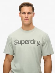 Superdry Grey Loose 100% Cotton Core Logo City T-Shirt - Image 3 of 7