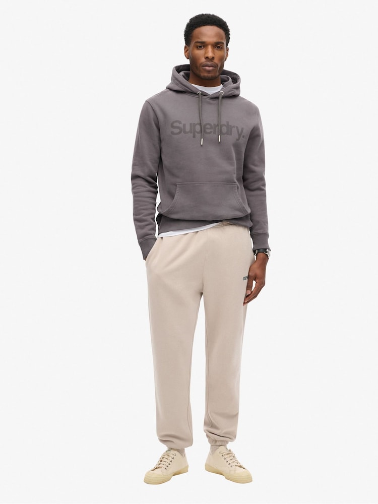 Superdry Rock Dark Grey 100% Cotton Core Logo City Hoodie - Image 2 of 4
