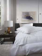 The Lyndon Company White On The Line Duvet Cover and Pillowcase Set - Image 5 of 5