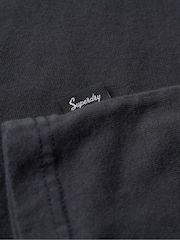 Superdry Mid Back in Black Loose 100% Cotton Biker Rock Graphic T-Shirt - Image 6 of 7