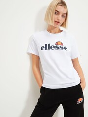 Ellesse Albany White 100% Cotton T-Shirt - Image 1 of 5