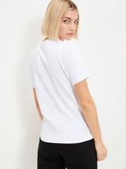 Ellesse Albany White 100% Cotton T-Shirt - Image 2 of 5