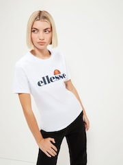 Ellesse Albany White 100% Cotton T-Shirt - Image 4 of 5