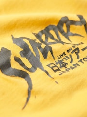 Gelb - Superdry – lockeres T-Shirt mit Lo-Fi-Punk-Grafik aus 100 % Baumwolle - Bild 5 von 6