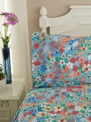 Deyongs Blue Dainty Floral Duvet Cover and Pillowcase Set - Image 1 of 4