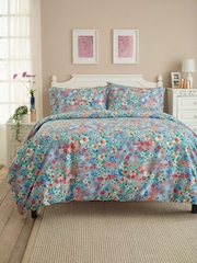 Deyongs Blue Dainty Floral Duvet Cover and Pillowcase Set - Image 2 of 4