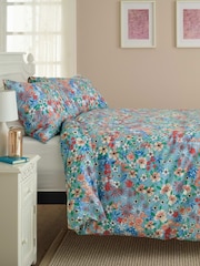 Deyongs Blue Dainty Floral Duvet Cover and Pillowcase Set - Image 3 of 4