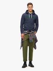 Superdry Truest Navy Core Logo Classic Hoodie - Image 3 of 7