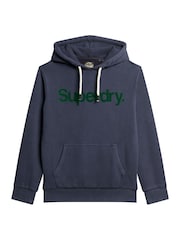 Superdry Truest Navy Core Logo Classic Hoodie - Image 5 of 7