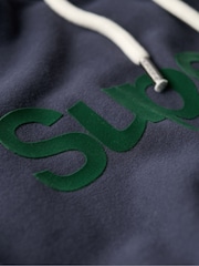 Superdry Truest Navy Core Logo Classic Hoodie - Image 6 of 7