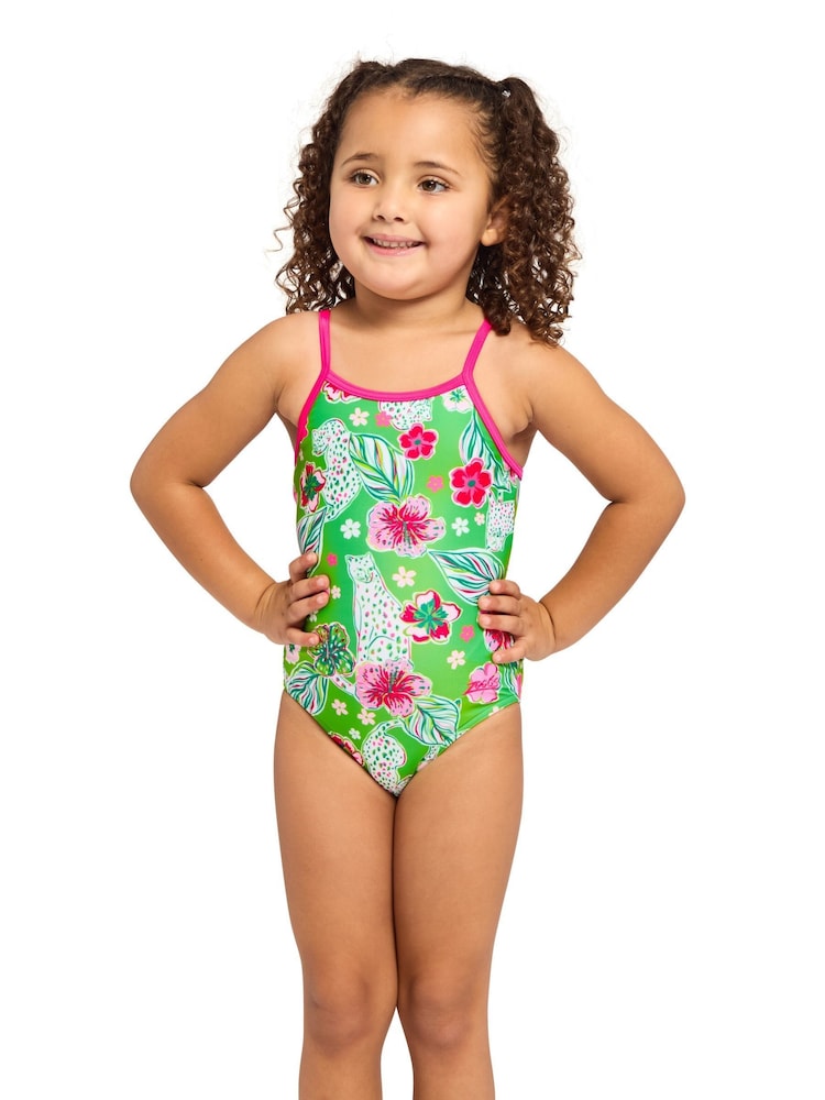 Zoggs Green Yaroomba Floral Swimsuit - Image 1 of 6 Zoggs Green Yaroomba Floral Swimsuit - Image 1 of 6