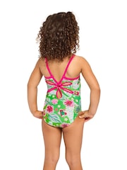 Zoggs Green Yaroomba Floral Swimsuit - Image 2 of 6