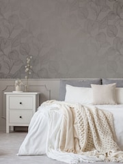 Art For The Home Light Grey Boutique Royal Palm 10M Wallpaper - Image 1 of 3
