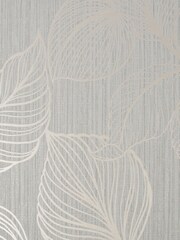 Art For The Home Light Grey Boutique Royal Palm 10M Wallpaper - Image 2 of 3