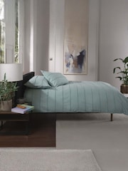 The Lyndon Company Duck Egg On The Line Duvet Cover and Pillowcase Set - Image 4 of 5