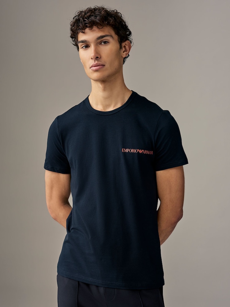 Emporio Armani Black T-Shirts 2 Pack - Image 1 of 4