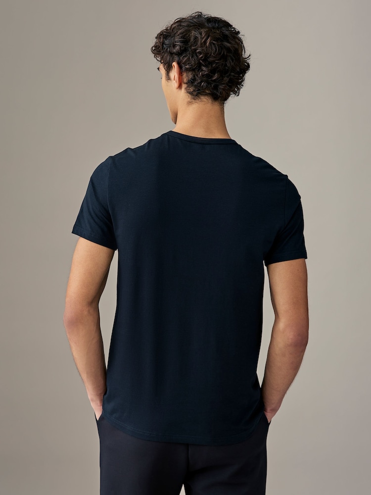 Emporio Armani Black T-Shirts 2 Pack - Image 2 of 4