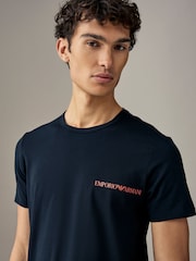 Emporio Armani Black T-Shirts 2 Pack - Image 3 of 4