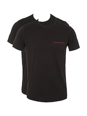 Emporio Armani Black T-Shirts 2 Pack - Image 4 of 4
