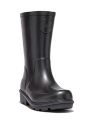 FitFlop Kids Junior Wonderwelly Pearlized Rain Black Wellies - Image 2 of 4