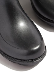 FitFlop Kids Junior Wonderwelly Pearlized Rain Black Wellies - Image 4 of 4