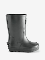 Fitflop Kids Wonderwelly Toddler Pearlized Rain Black Wellies - Image 1 of 4