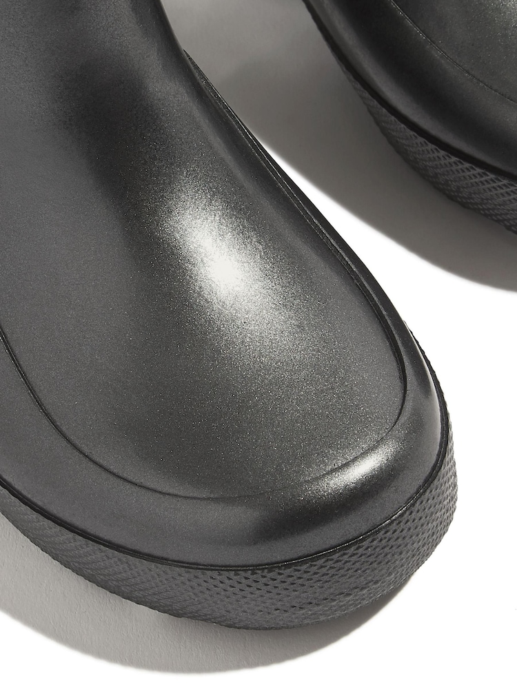 Fitflop Kids Wonderwelly Toddler Pearlized Rain Black Wellies - Image 4 of 4