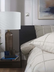 The Lyndon Company Natural Square Up Duvet Cover and Pillowcase Set - Image 5 of 6