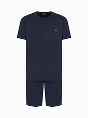 Emporio Armani Logo Waistband Short Pyjama Set - Image 3 of 4