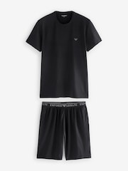 Emporio Armani Logo Waistband Short Pyjama Set - Image 1 of 6