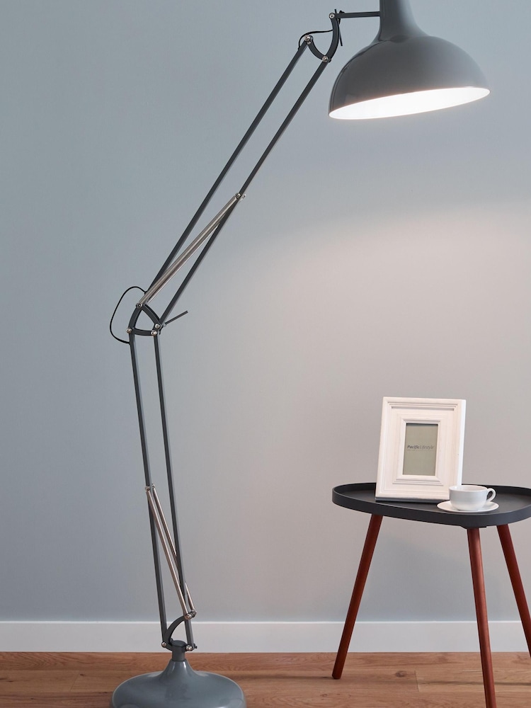 Pacific Grey Alonzo Task Floor Lamp - Image 1 of 2
