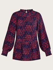 Monsoon Blue Metallic Spot Top - Image 5 of 5