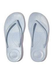 FitFlop Blue iQushion Pearlized Ergonomic Flip Flops - Image 3 of 4