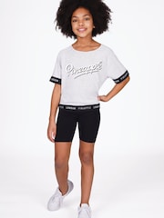 Pineapple Black Heart Stud Cycling Shorts - Image 4 of 5