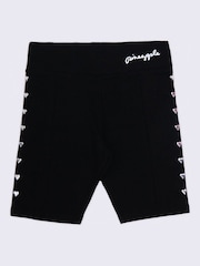 Pineapple Black Heart Stud Cycling Shorts - Image 5 of 5