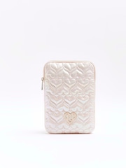 River Island Pink Girls  Nylon Heart iPad Case - Image 1 of 4